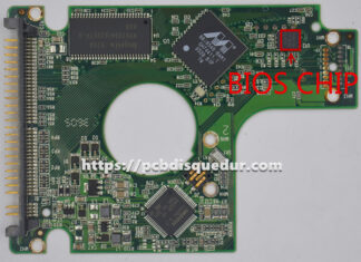 PCB pour disque dur 2,5" IDE 40GB Western Digital WD400VE, carte 2060-701285-001