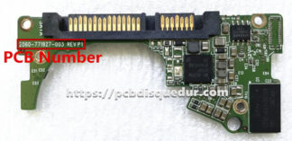 PCB pour disque dur 2,5" SATA 750GB Western Digital WD7500LPCX, carte 2060-771927-003